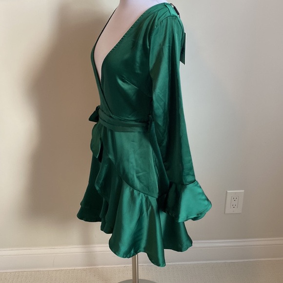 Hello Molly Sail Away To China Jade Satin Dress - Picture 5 of 10